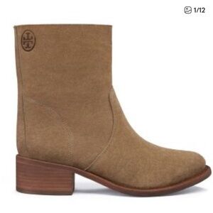 Tory Burch Sienna River Rock Suede Boots
